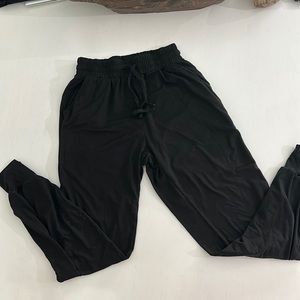 Black women’s small joggers.
